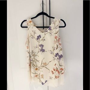 Chico’s floral chiffon top